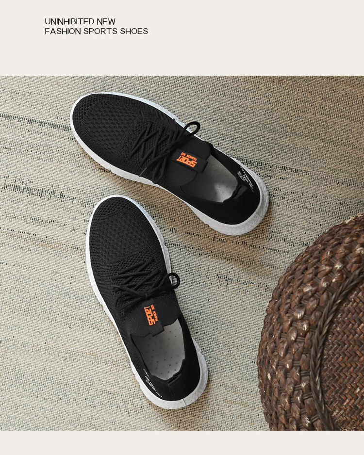 Unisex atmungsaktive leichte Sneaker aus Strickgewebe detail 2