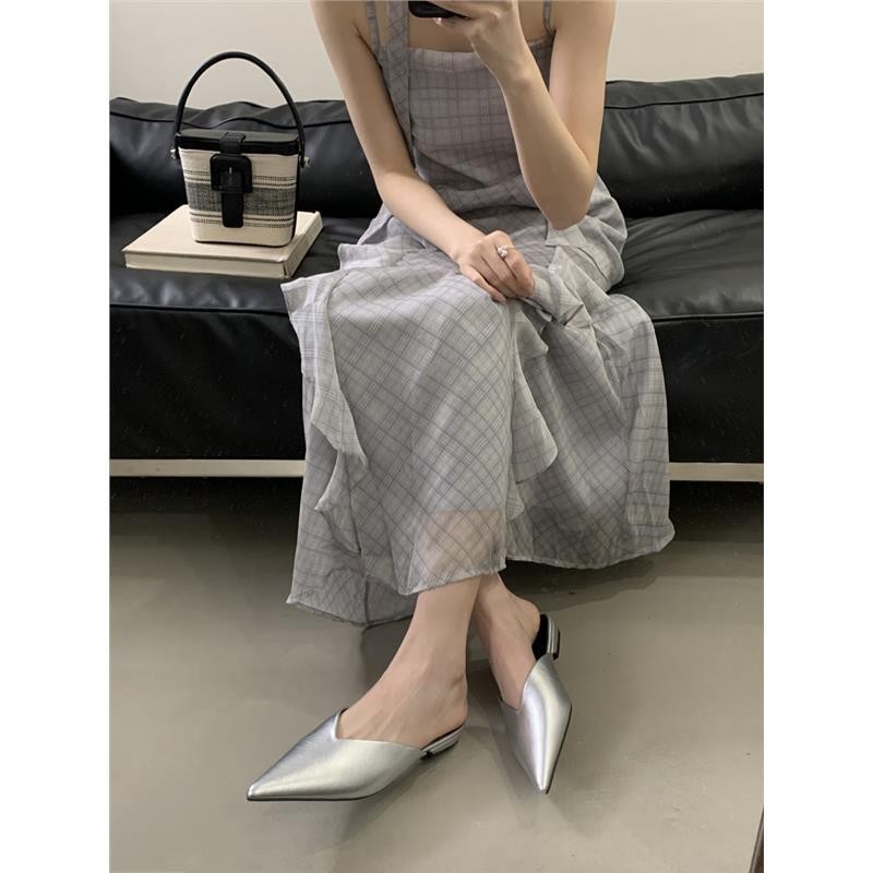 Chaussures plates élégantes à bout pointu sans lacets pour femme 5