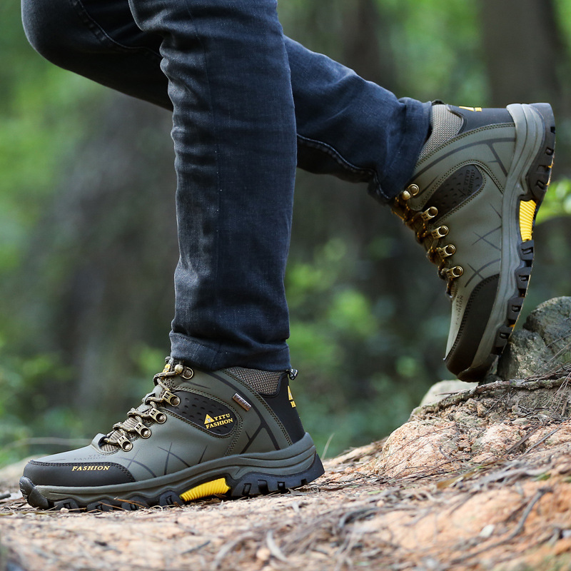 Rutschfeste Schnür-Wanderstiefel für Herren 5