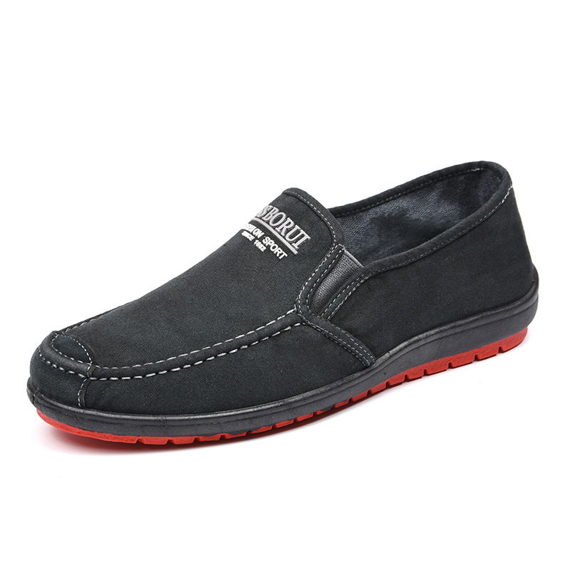 Zapatos casuales slip-on de lona transpirable para hombre 6