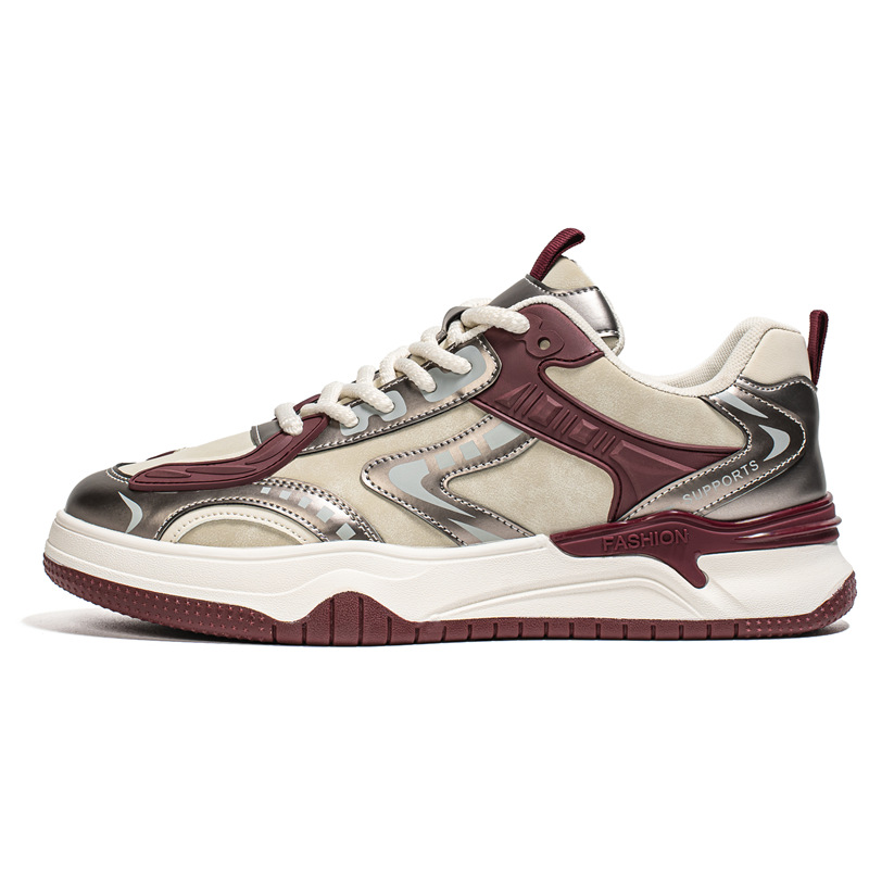 Plateau-Sneaker für Herren mit Colorblock & Schnürung 6