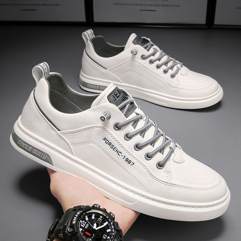Men's PU Leather Lace-Up Casual Shoes 2