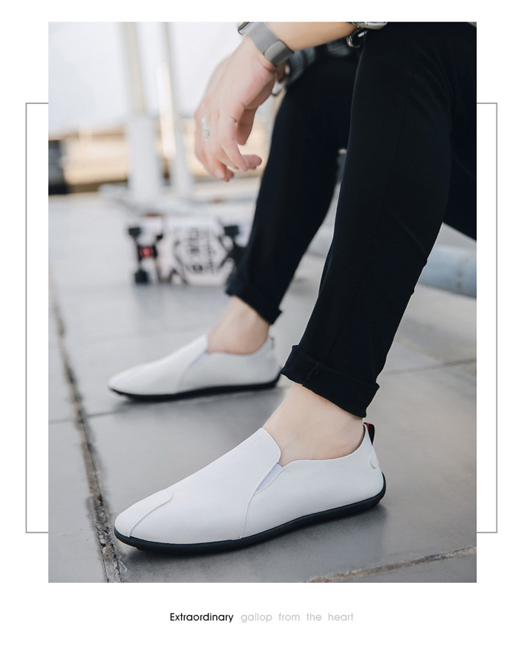 Men's Lightweight Slip-On PU Leather Casual Shoes detail 15