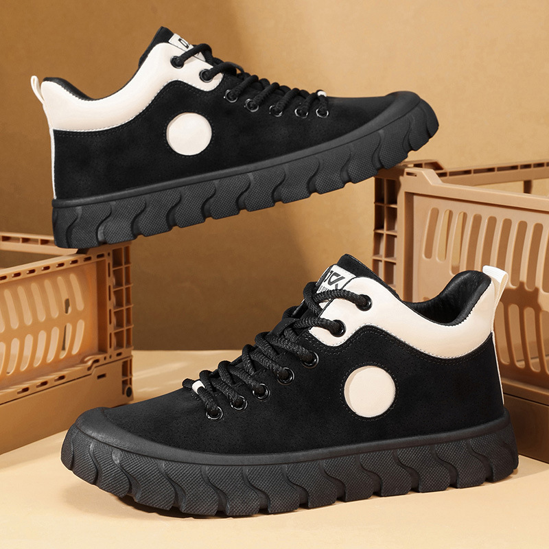 Men's Colorblock Non-Slip Platform Casual Shoes detail 11