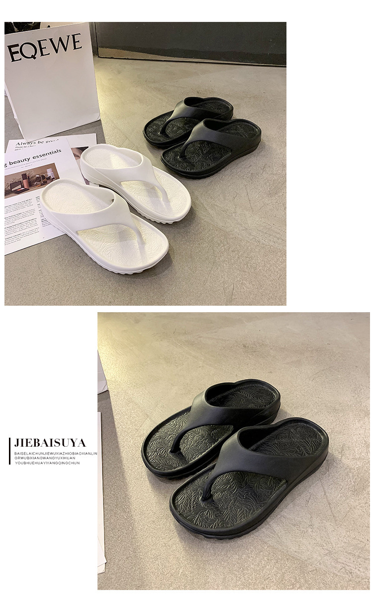 Women's Cushioned Lightweight Platform Flip-Flops detail 3