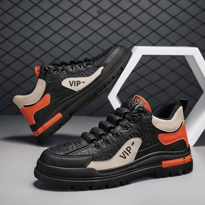 Chaussures Casual à Lacets et Antidérapantes pour Homme Style Colorblock 5