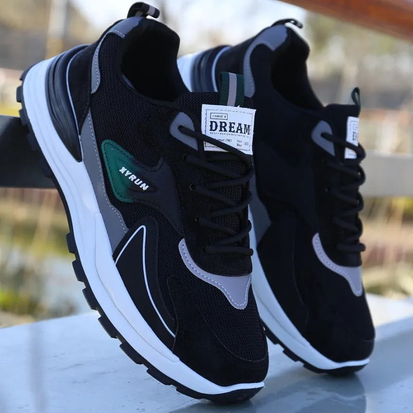 Atmungsaktive Mesh-Laufschuhe für Herren zum Schnüren 5