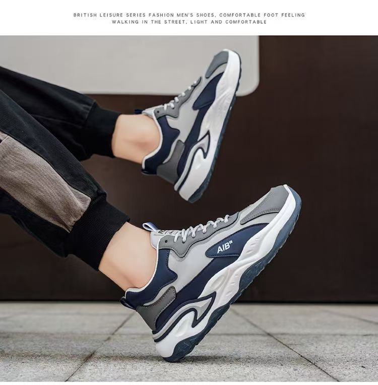 Men's Colorblock Cushioned Platform Casual Sneakers detail 3
