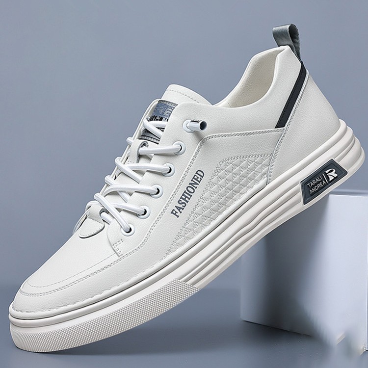 Leichte PU-Leder Freizeitschuhe für Herren mit Schnürung 2