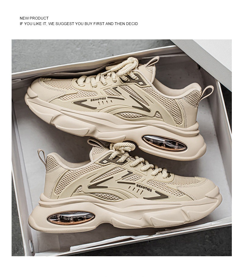 Sneakers da uomo con plateau ammortizzate in mesh traspirante detail 13