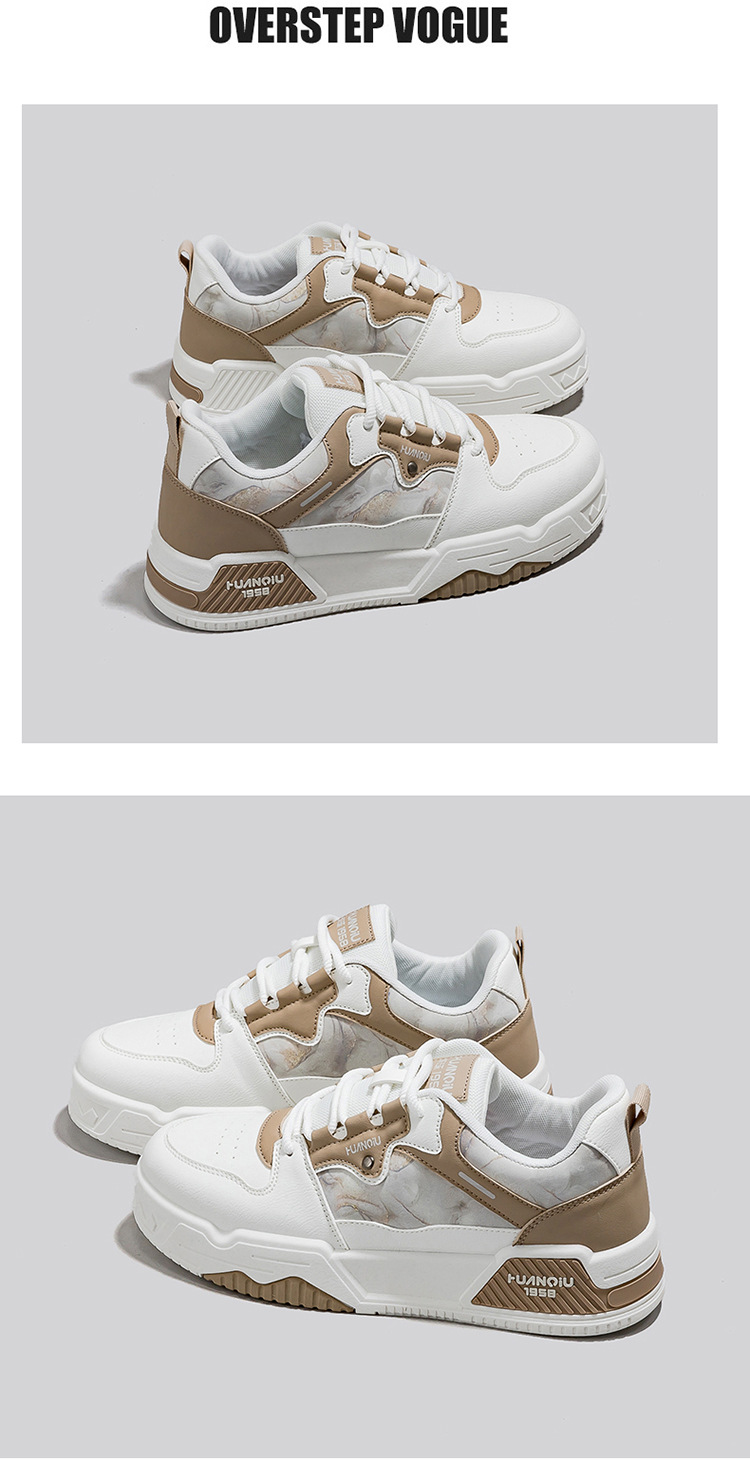 Men's Colorblock Lace-Up Casual Platform Sneakers detail 12