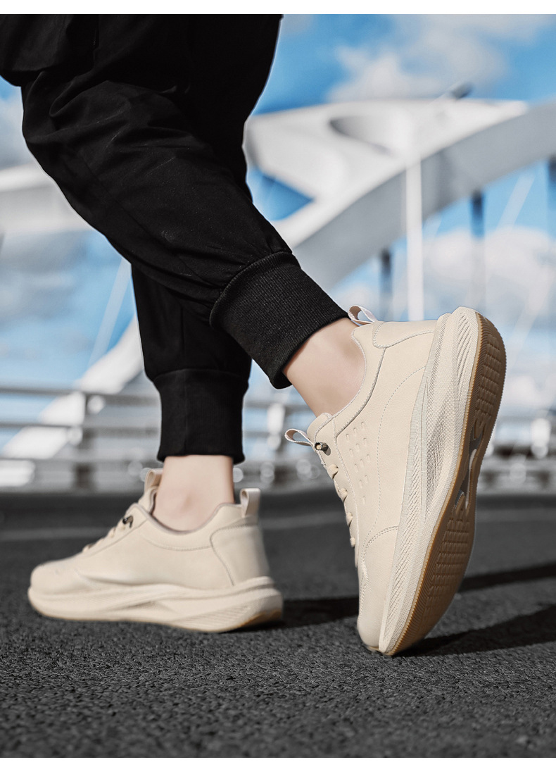 Chaussures casual à plateforme et lacets pour homme avec amorti detail 2