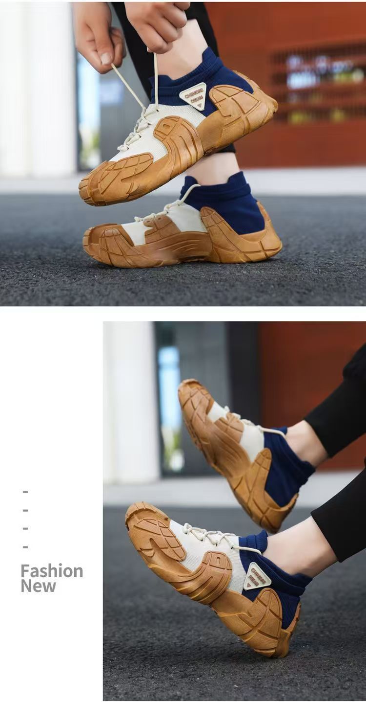 Chaussures casual plateforme unisexe en maille respirante detail 12