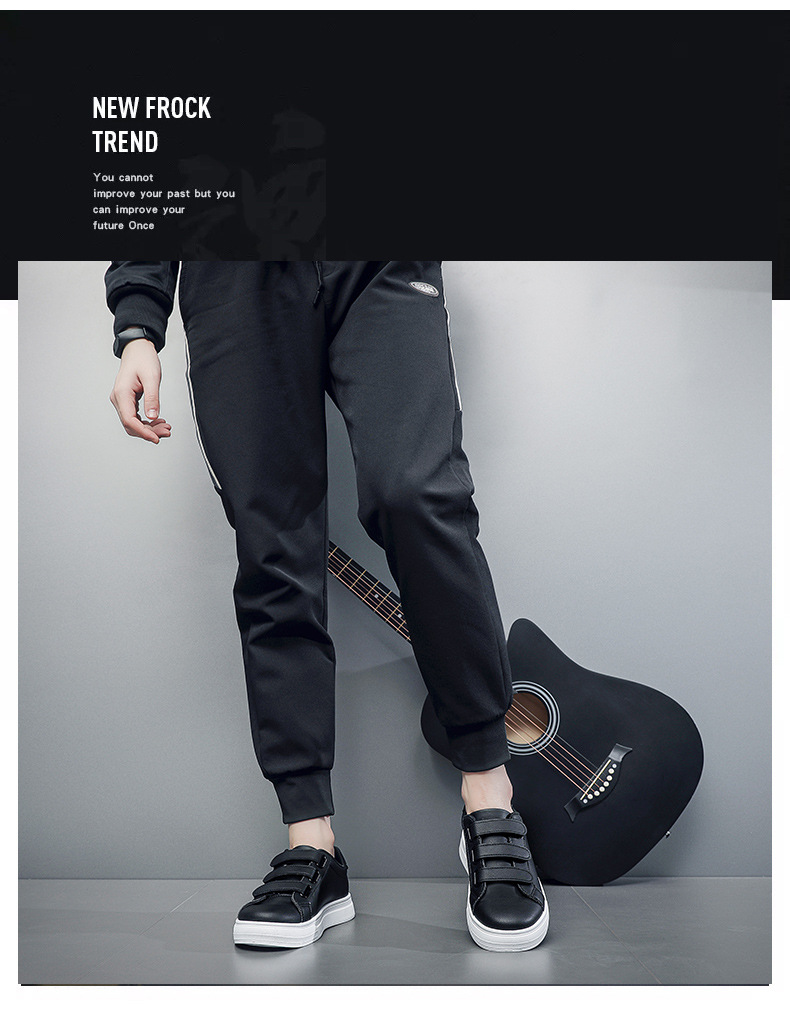 Herren Sneaker aus PU-Leder mit 3 Klettverschlüssen detail 9