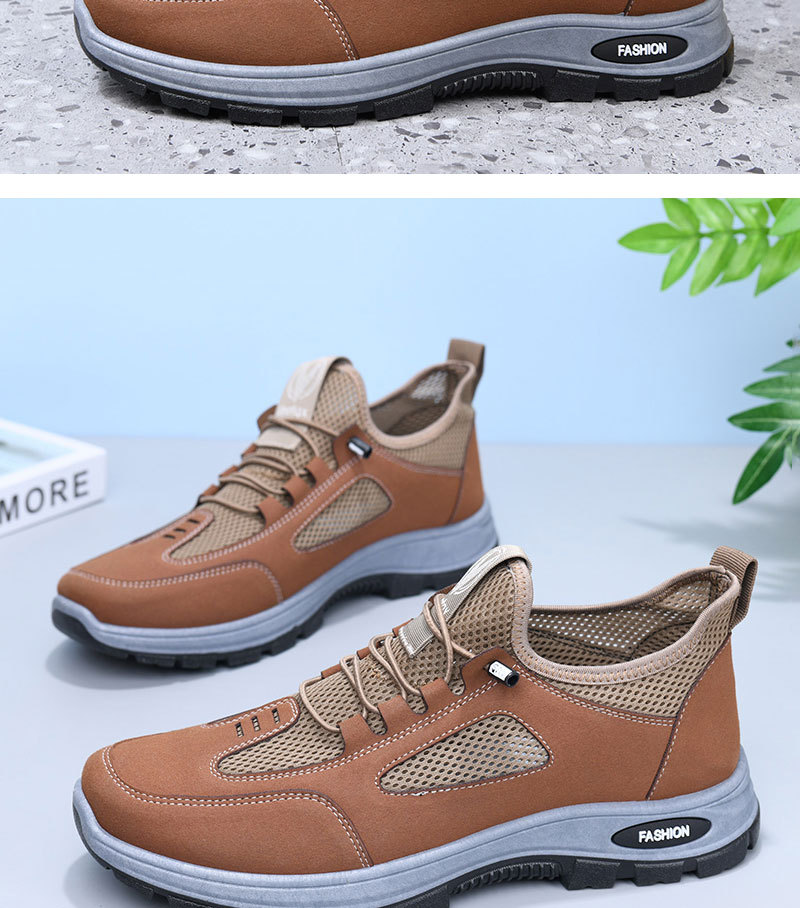 Atmungsaktive, leichte Herren-Freizeitschuhe für draußen detail 8