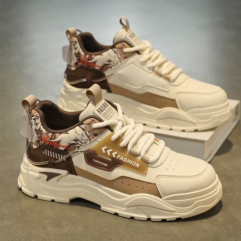 Gepolsterte Colorblock-Freizeitschuhe für Herren
