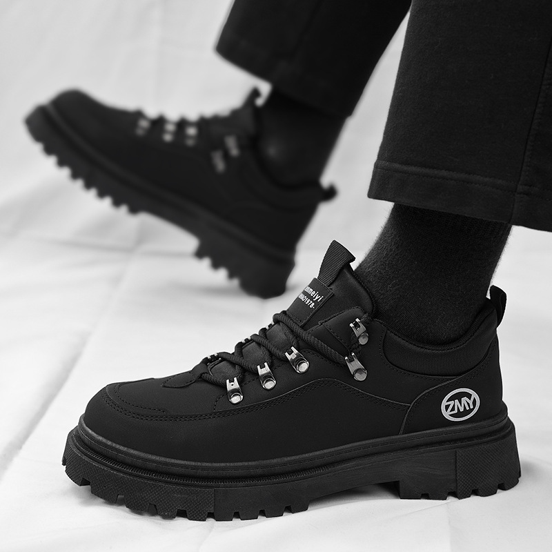 Rutschfeste Plateau-Freizeitschuhe für Herren mit Schnürung 5