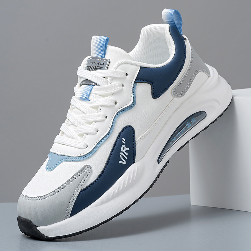 Men's Colorblock Cushioned Lace-Up Sneakers 3