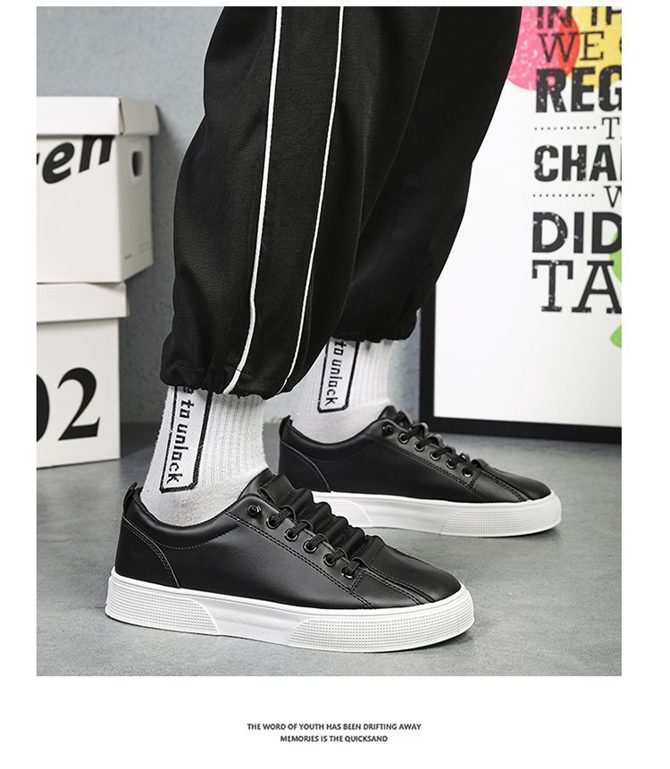 Herren Freizeitschuhe aus Leder zum Schnüren detail 6