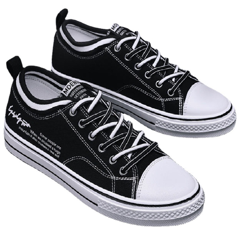 Men's Breathable Canvas Lace-Up Casual Shoes 6
