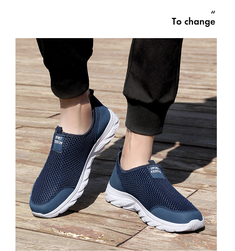 Men's Breathable Mesh Lightweight Slip-On Casual Shoes detail 7