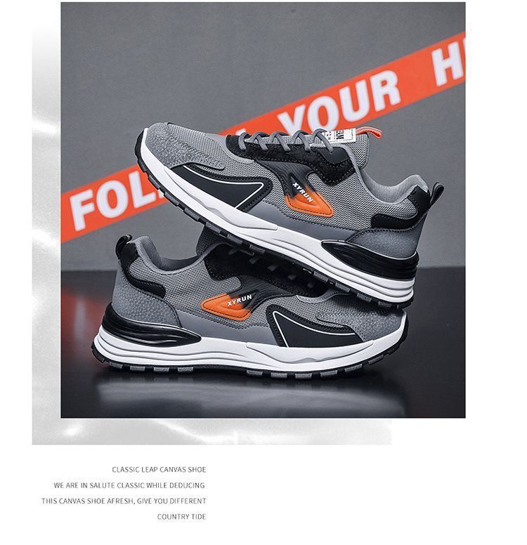 Atmungsaktive Mesh-Laufschuhe für Herren zum Schnüren detail 1
