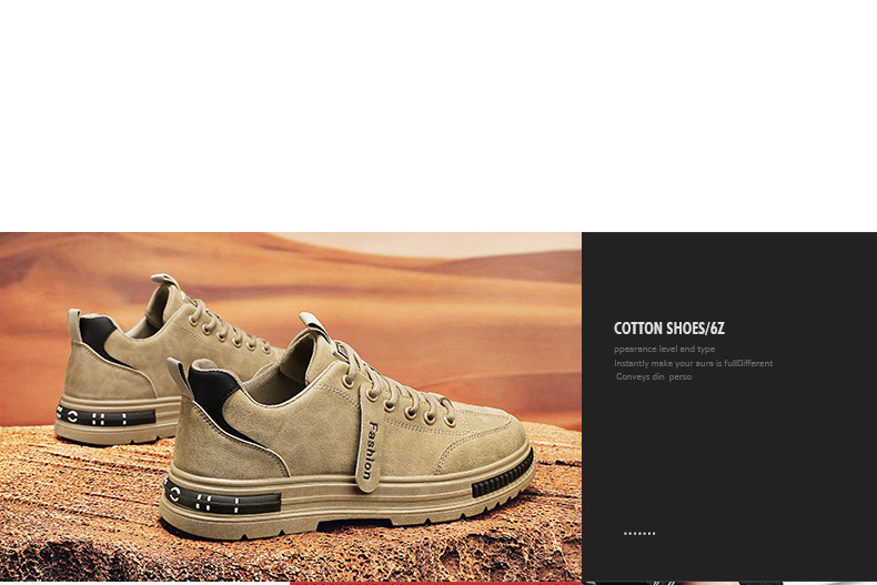 Rauleder-Schnürer für Herren rutschfeste Freizeitschuhe detail 1