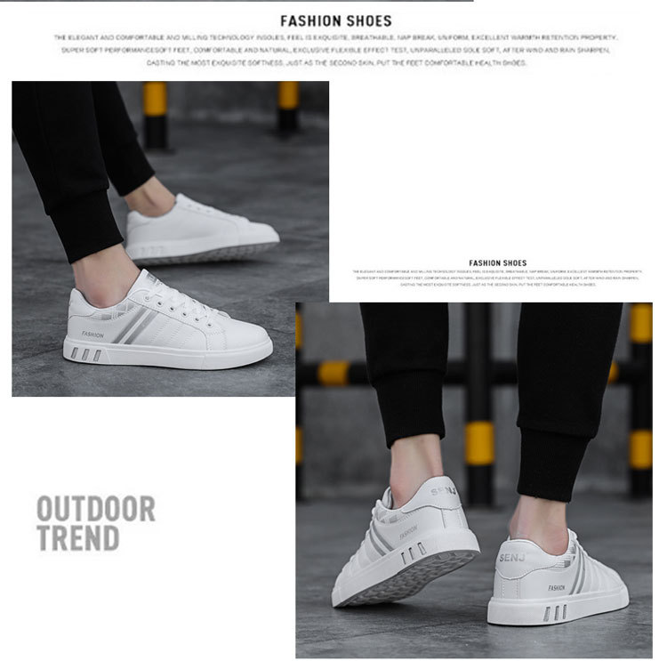 Chaussures casual à lacets pour homme style colorblock detail 8