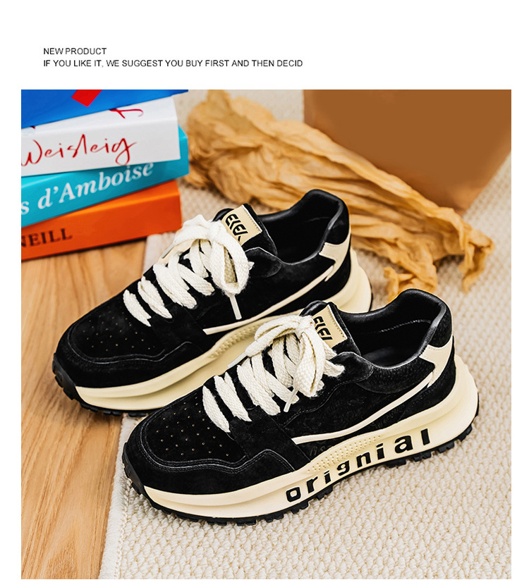 Men's Colorblock Cushioned Platform Casual Shoes detail 11