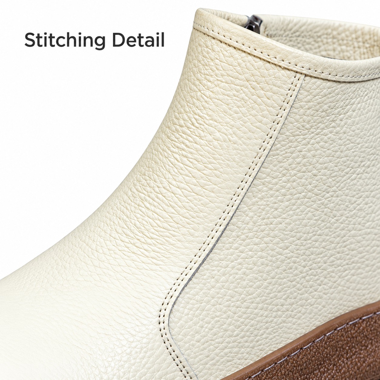 Women's Full-Grain Leather Side-Zip Ankle Boots detail 2