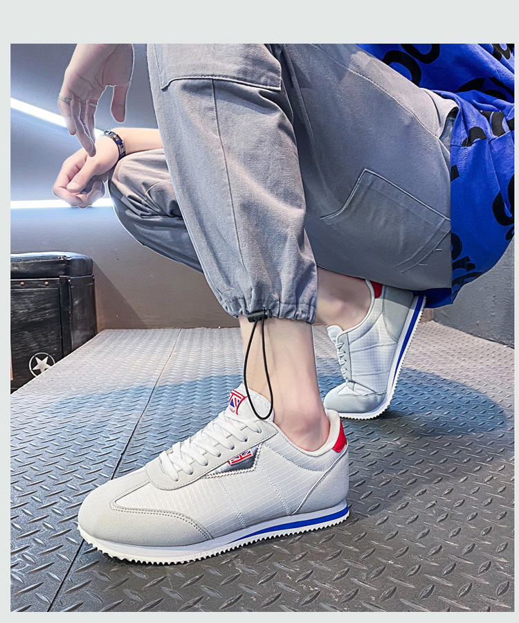 Atmungsaktive, leichte Schnür-Sneaker für Herren im Retro-Look detail 2
