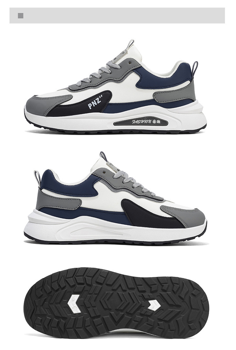 Freizeitschuhe für Herren mit Colorblocking & gepolsterter Plateausohle detail 12