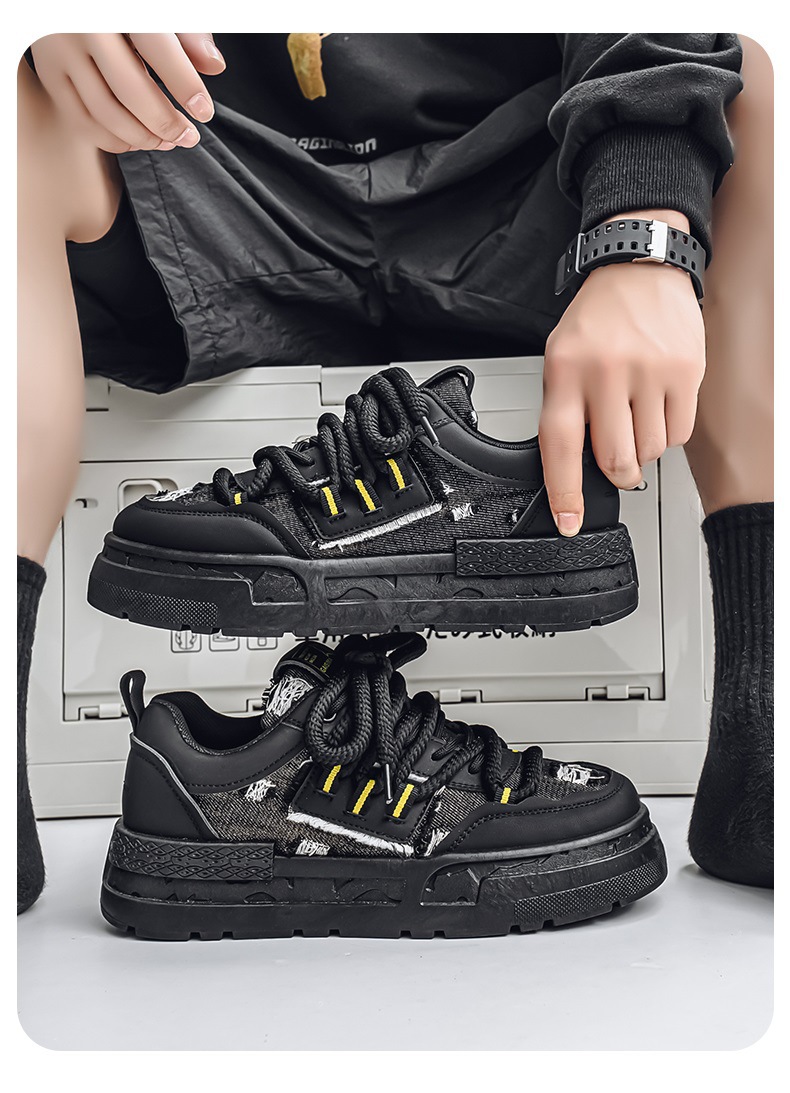 Scarpe casual chunky con plateau e lacci da uomo detail 2