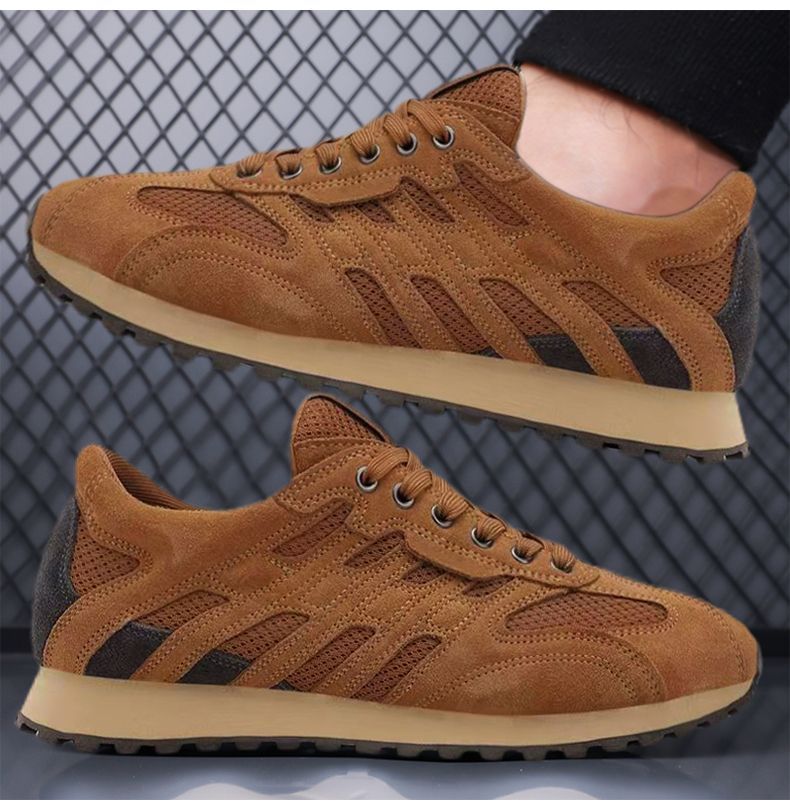 Men's Breathable Mesh Vintage Lace-Up Sneakers detail 3