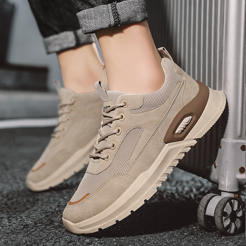 Ademende mesh casual herensneakers met vetersluiting detail 16