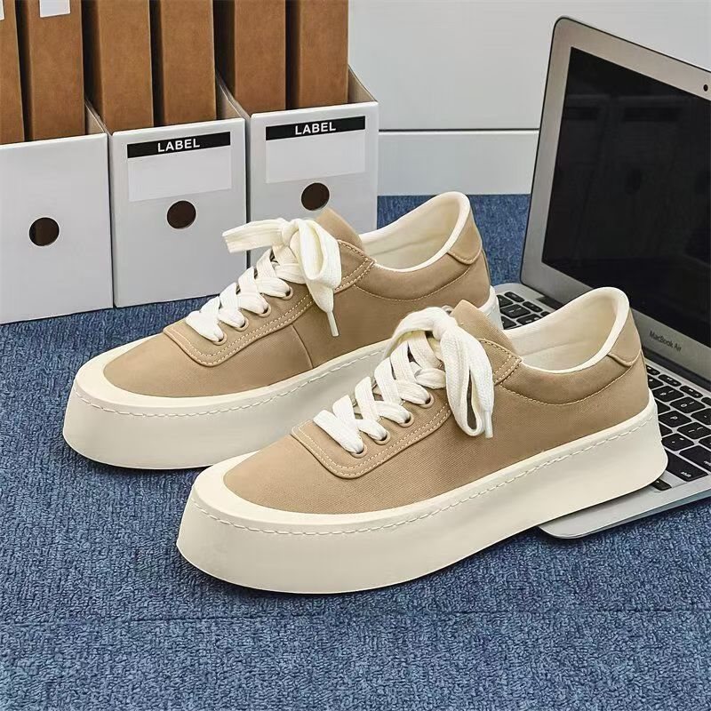 Atmungsaktive Unisex-Plateau-Freizeitschuhe aus Canvas 3