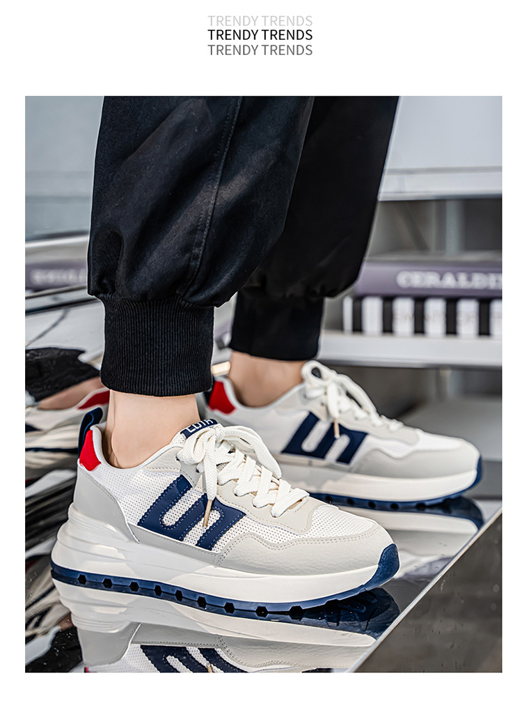 Zapatillas de deporte casuales transpirables de hombre con cordones detail 6