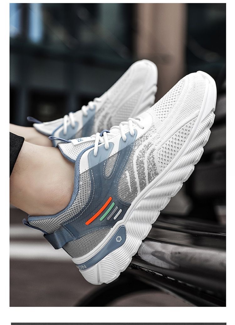 Men's Breathable Mesh Cushioned Running Shoes detail 2