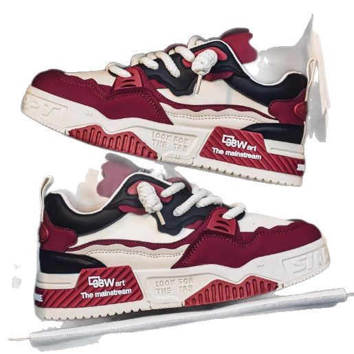 Sneakers casual unisex stringate con plateau ammortizzato colorblock 6