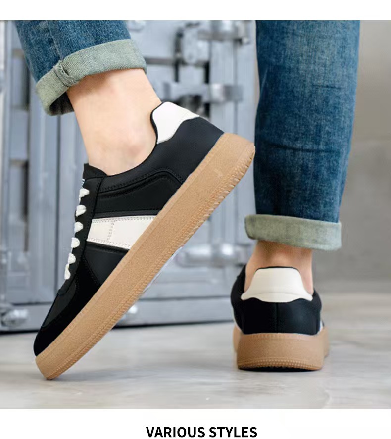 Men's Vintage Leather Lace-Up Casual Shoes detail 10