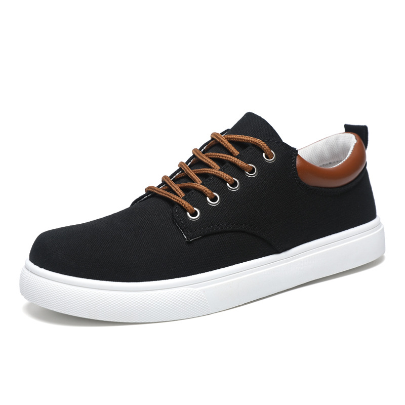 Atmungsaktive Schnür-Freizeitschuhe aus Canvas für Herren 6