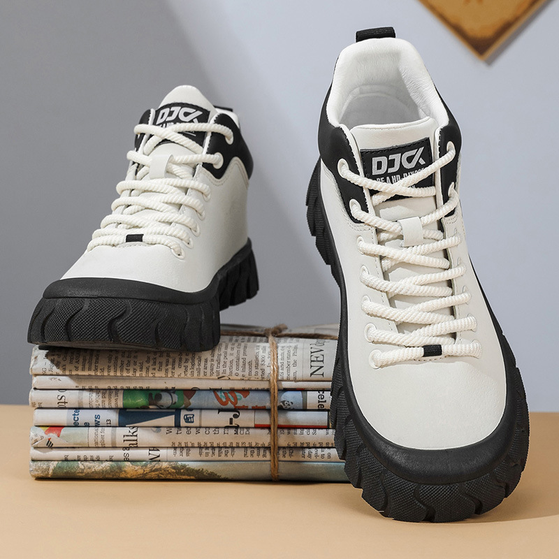 Men's Colorblock Non-Slip Platform Casual Shoes detail 19