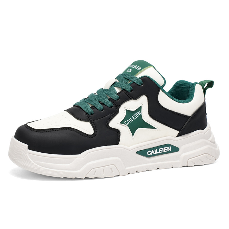 Chaussures casual pour homme à lacets et semelle plateforme color-block 6