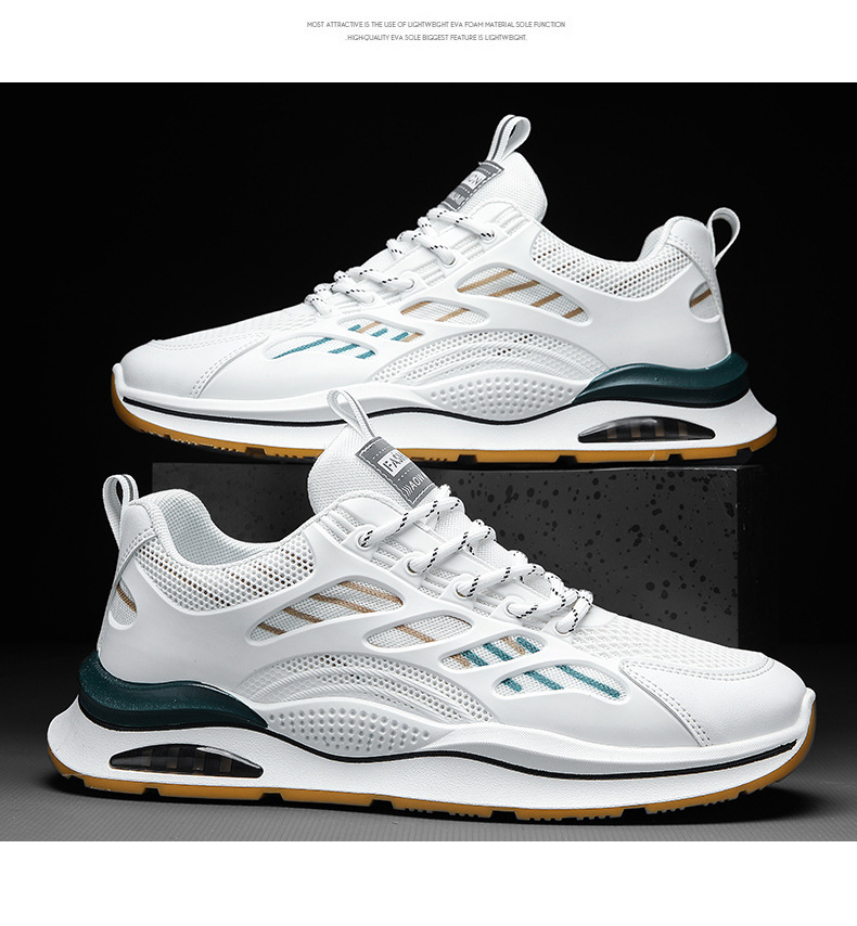 Atmungsaktive Herren-Laufschuhe aus Mesh mit Dämpfung detail 3