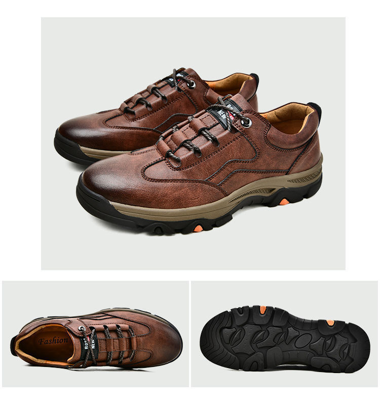 Men's Non-Slip PU Leather Outdoor Casual Shoes detail 9