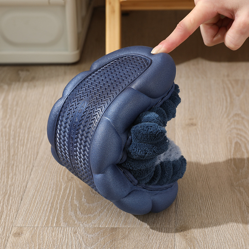 Chaussons Unisexe Chauds et Confortables à Plateforme en Peluche detail 5