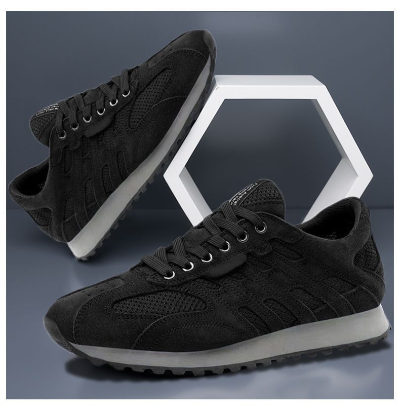 Men's Breathable Mesh Vintage Lace-Up Sneakers detail 9