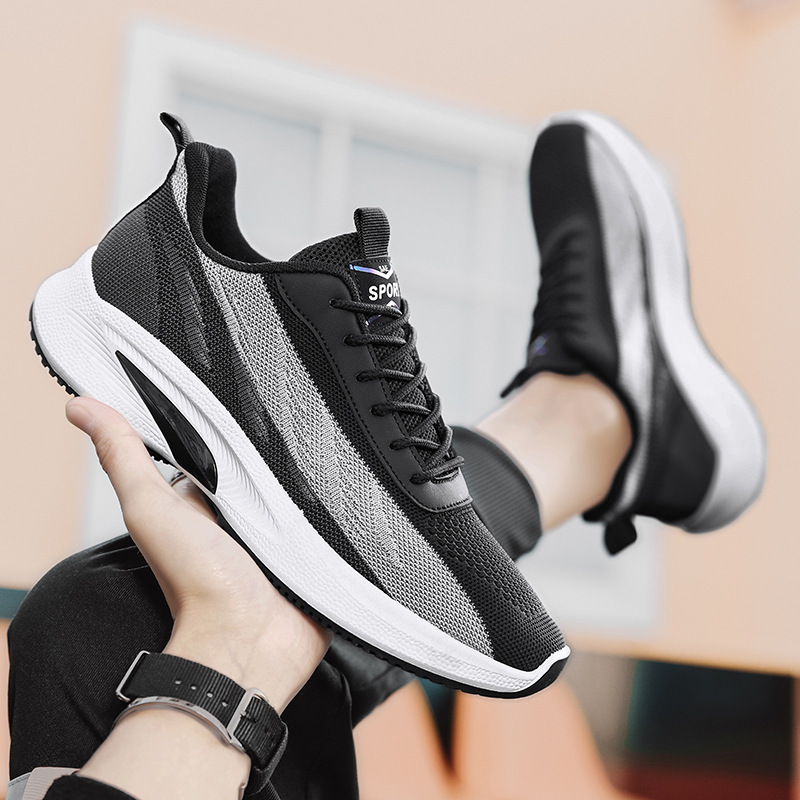 Scarpe da corsa da uomo in maglia traspiranti e leggere 5