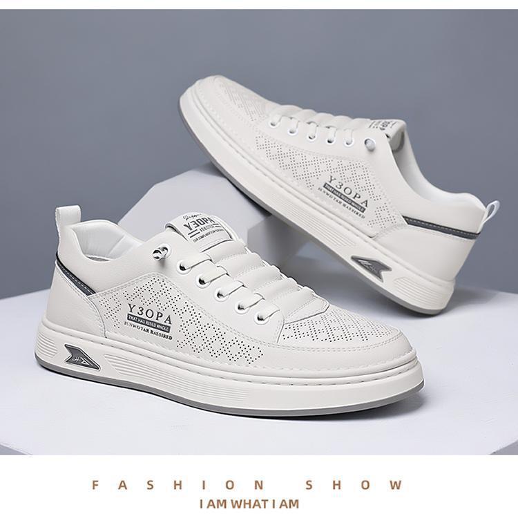 Chaussures casual pour homme respirantes et perforées à lacets detail 11