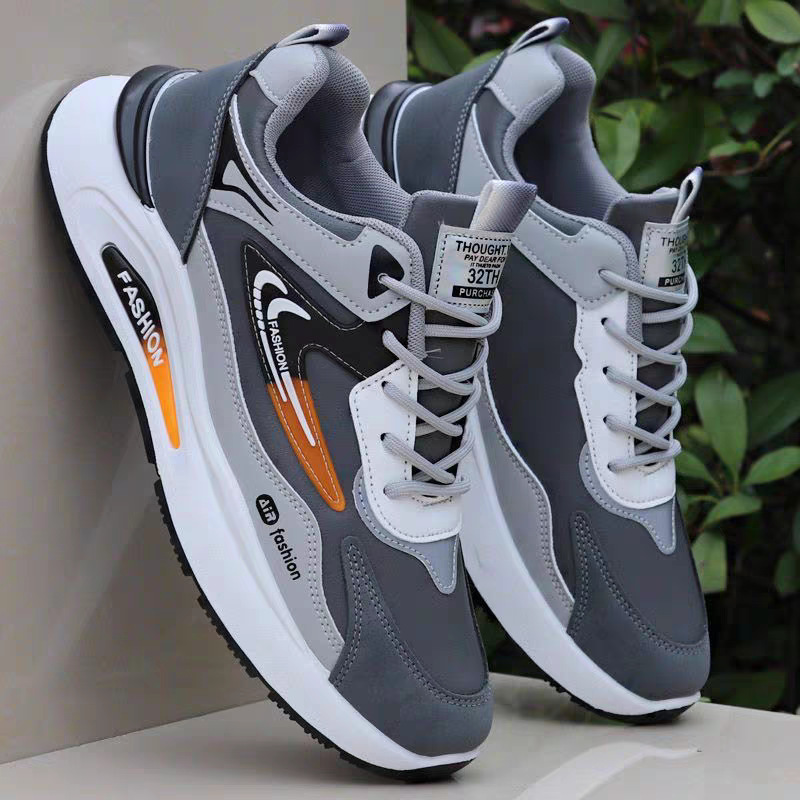 Casual herenschoenen met plateauzool en kleurvlakken 5